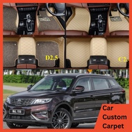 Proton x70 x50 x90 luxury carpet pu leather + coil mat floor mat 6D Free shipping CKD CBU x50