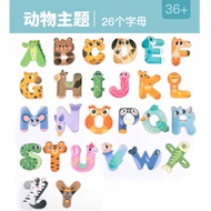 Magnetic Alphabet Letter Stickers 26 Letters English Early Education Toys Intelligence Development R
