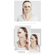 Silk Sunscreen Mask Sleeping Breathable Protective Full Face Mask Summer Face Gini Mask Mulberry Silk Anti-Fume Veil Female