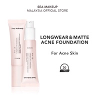 Sea Makeup Longwear & Matte Acne Foundation - Foundation Light Full Coverage Concealer Silk Velvet M