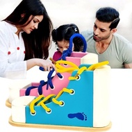 Taiwan Montessori Early Educational Aids Children Wooden Laces Wearing Life Games Kindergarten Toys 