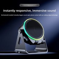 New Multifunctional Wireless Charging Induction Speaker Rotating Phone Stand Bluetooth Speaker