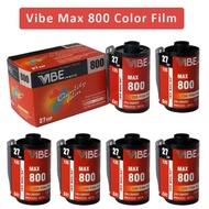 【HOT SALE】 1roll/5roll/6roll/10roll Vibe Max 800 Color Film Iso 800 35mm Film 135 Negative Film 27ex