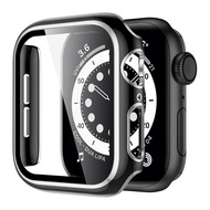Tempered Glass+Case For Apple Watch Ultra 3 49mm 9 8 7 41/45mm 6 5 4 SE3 40/44mm