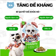 Keepo K4 Dog Grains With Goat Milk Dried Chicken Topping Improves Immunity, DHA, Vitamin D3