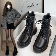 Package postageAugusto Dr. Martens Boots Female2023New Autumn StudentsinsVersatile Trendy Shoes Thick-Soled British St