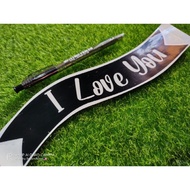 1 PCS NAME on RIBBON sticker Ballon