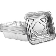 Thickened Disposable 9'' X 9'' Inch Square Aluminum Foil Baking Pans for Air Fryer Toaster Oven Baki