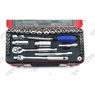 Gestar Socket Set Inch MM 1/ 4" 3/8"DR 38pc Shock Wrench Set 87-028 Sock Sok