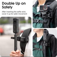Selfie Stick Holster Backpack Strap Clip Mount for Insta 360 X5 X4 Go Ultra ACE Pro 2 Ajustable Quic