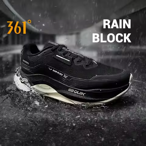 361 Degrees Fierce 5.0 Rainblock Men Running Shoe Grippy Rebound Durable Anti Splash Rainproof Techn