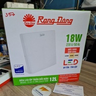 Led Ceiling Light Change Color Rang Dong Square 22x22 / 18W
