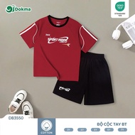 Dokma DB3550 boys'short sleeve set (3-7Y) soft and cool cotton