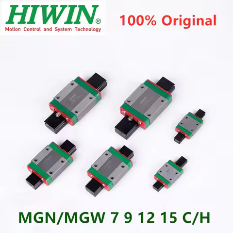 original Hiwin mini Linear guide block carriage MGN9C MGN12C MGN15C MGN9H MGN12H MGN15H MGW9C MGW12C