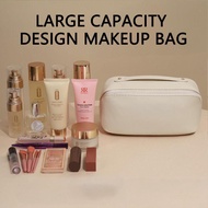Large Capacity Storage Bag Pu Leather Portable Travel Capacity Business Toiletry Large Portable Z7l4