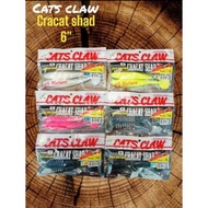 CATS CLAW CRACAT SHAD 6" , 28G
