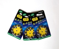 [localstore.my] 10PCS 1Set A10 1.45V Zinc Air Hearing Aid Batteries Set