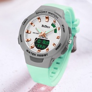 BIDEN Top Luxury Brand Women Fashion Watch Dual Display Quartz Women Watch Waterproof Silicon Strap