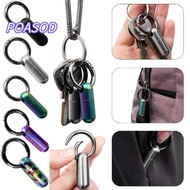 MAYSHOW  Container, Ultra-light Mini Titanium Alloy Keyring, High Quality Portable Waterproof Outdoo