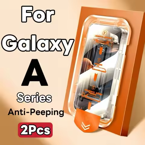 2 Pack Privacy Tempered Glass Screen Protector for Samsung Galaxy A Series A73 A71 A55 A53