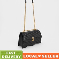 CNK chain handle Panelled shoulder bag Freja Wavy Trapeze Crossbody Bag 80781952