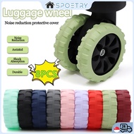 【SG STOCK】 Silicone 8PCS Luggage Wheel Protector Noise Reduction Travel Luggage Suitcase Wheels Cove
