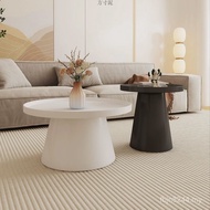 North Style Light Small Apartment Red Luxury Net Coffee Table Simple Factory Round Art Household Mod