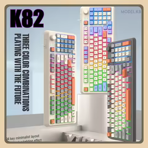 K82 Gaming Gaming Keyboard Glows Wired USB Desktop PC/Notebook Available 19-key punchless knob to ad