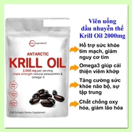 Krill Oil 1000mg/ 2000mg Micro Ingredients Antarctic Krill Oil Pills [American Product]
