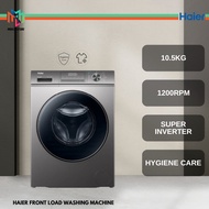 Haier HW105-BP1239S8 Front Load Washing Machine Super Inverter 10.5kg Hygiene Care HWD105-BP1239S8 M