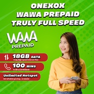 ONEXOX Wawa 18 High Speed Internet 18GB Unlimited Hotspot Long Life 36 months Prepaid