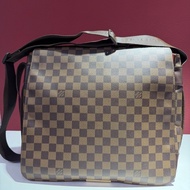 LV 路易威登 格子 單肩包 男款 尺寸：34x10x30cm無附件