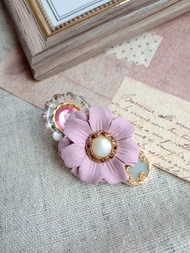 wow Handmade-花園精靈鈕扣 壓夾 髮夾 髮飾