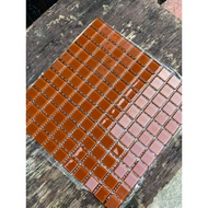 Orange Brown Glass Mosaic/milk coffee color Mosaic Tiles