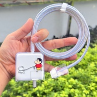 Suitable for Apple MacBook Air M5 M4 30W 35W 40W 70W Charger Data Cable Protective Case
