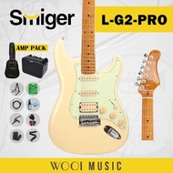 Smiger L-G2-PRO-VW ST Style HSS Electric Guitar with Alnico 5 Pickup & Roasted Maple Neck - Vintage 