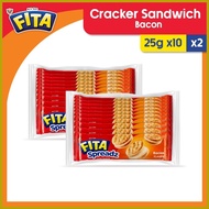 ☍ ☽ ⚾︎ Fita Spreadz Sandwich Crackers Bacon 25g x 10 X 2