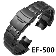 ★New★ Casio สายนาฬิกาสแตนเลส EF-527 EF550 EF500 EF563 ชาย Edifice สายโลหะนาฬิกาอุปกรณ์เสริม