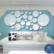 Kun Vantela - Mirror Glass Sticker Wall Sticker Wallpaper Bedroom Kitchen Aesthetic Bath Decoration