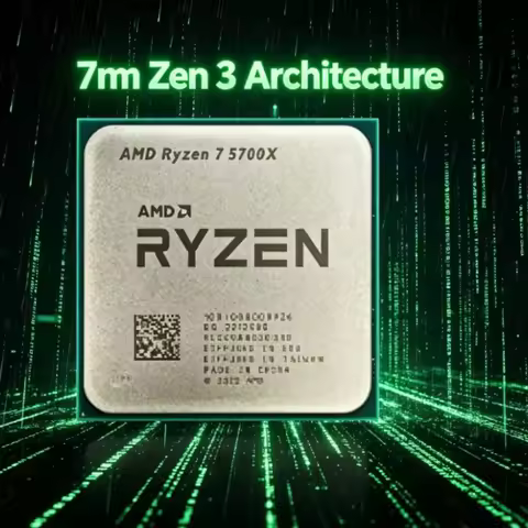 AMD Ryzen 7 5700X 8-Core CPU for PC Gaming 16-Thread 4.6GHz 65W 7nm 36MB Cache AM4 Socket Desktop Pr