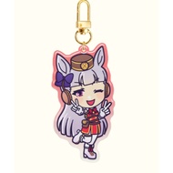 Gold Ship Epoxy Acrylic Keychain