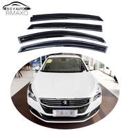For Peugeot 508 2016 Window Visor Vent Shades Sun Rain Deflector Guard For Peugeot 508 Auto Accessor