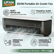 EDON Portable Air Cooler Fan Ice Mist Cooling Fan 6000mAh Rechargeable Mini Cooler Wall Mount Desk