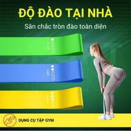 FITFIT butt resistance band for home exercise, black elastic rubber gym leg exercise band 20g