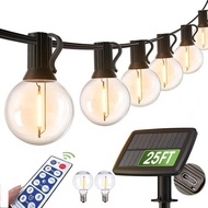 Solar String Lights G40 String Lights Retro Ball Bulbs Outdoor Garden Modeling Lights g40 String Lig