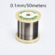 【✔In stock】 fka5 50m/roll Cr20ni80 Nichrome Wire Diameter 0.1mm-0.45mm Heating Wire Resistance Wire Alloy Heating Yarn Mentos