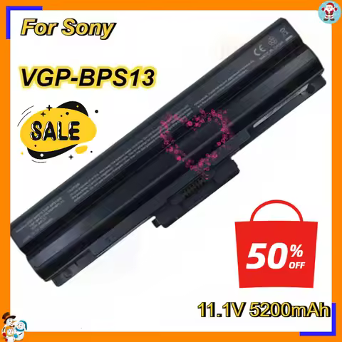 VGP-BPS13 Laptop Battery for Sony VGP-BPS13/S BPS13AS VGP-BPS13/B BPS13/Q BPL13 BPS13 VGN-CS28 VGN-C