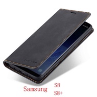 Samsung Galaxy S8 S8+ Phone cover Soft Case PU Leather  Automatic adsorption