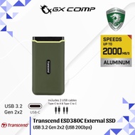 Transcend ESD380C External SSD USB 3.2 Gen 2x2 USB 20Gbps 500GB 1TB/ 2TB/ 4TB/