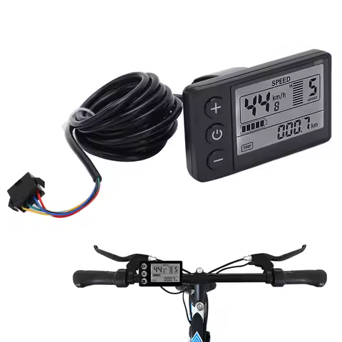 New S866 Electric Display LCD Meter 24V 36V 48V Electric Scooter Control Panel with Plug Electric Bi